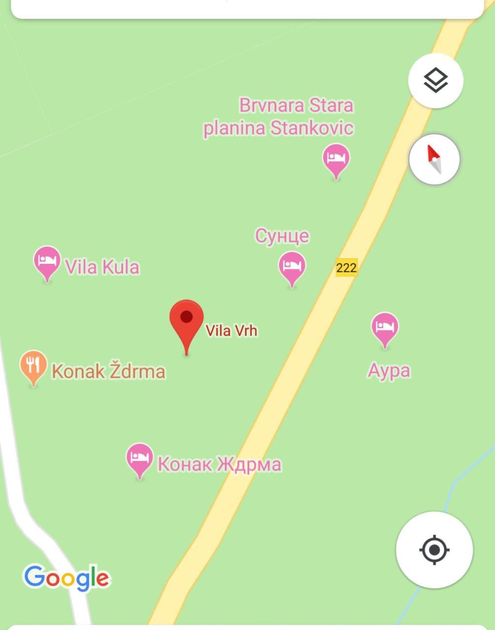 Vila Vrh Crni Vrh Esterno foto